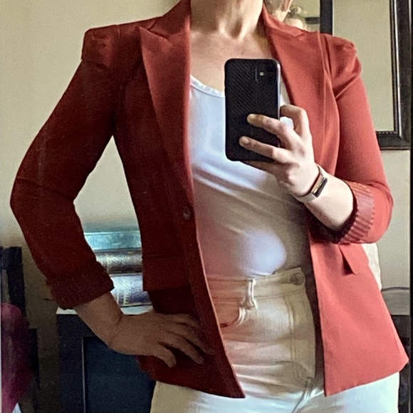 Women’s XXI rust coloured Blazer with structured shoulders - Picture 8 of 9